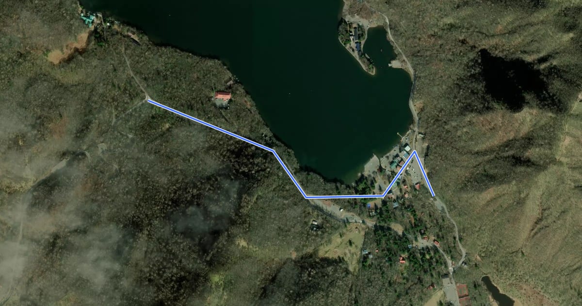 Маршрут KFT - Connection route на спутниковом снимке