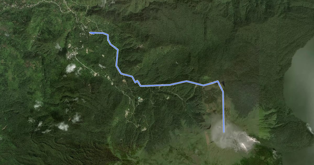 Маршрут Kidapawan Apo Trail на спутниковом снимке