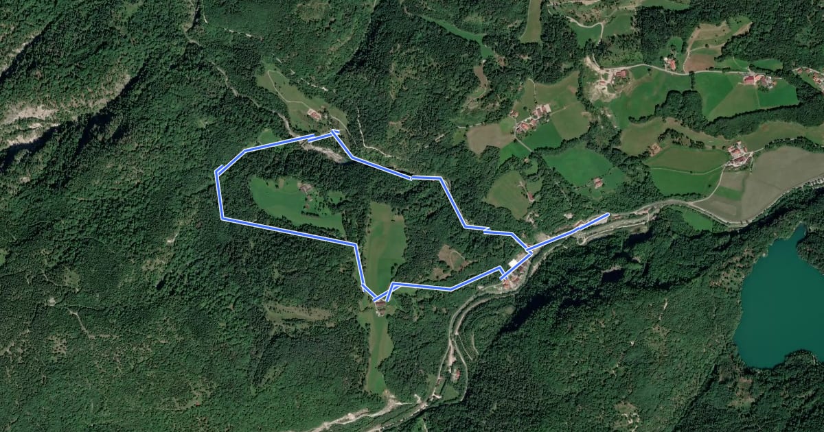 Маршрут Kieferer Energiewanderweg (Blaue Tour) на спутниковом снимке