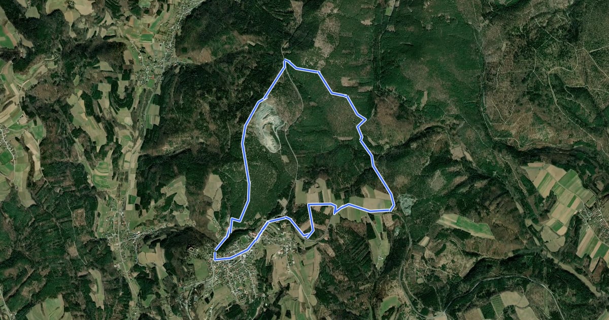 Маршрут Kienbergweg на спутниковом снимке