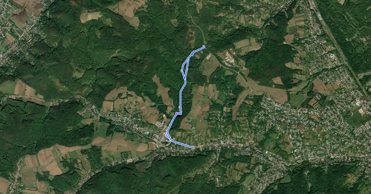 Маршрут Kierling/Lenaugasse - Heuberg über Redlingerhütte на спутниковом снимке