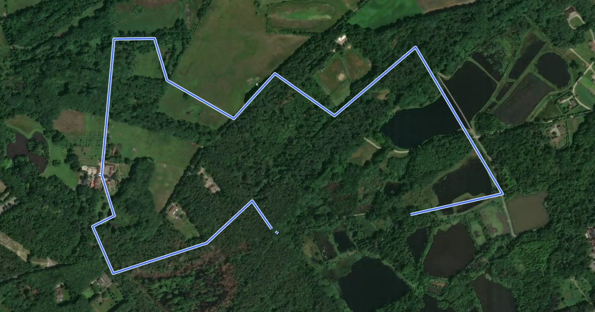 Маршрут Kiewit Wijer route на спутниковом снимке
