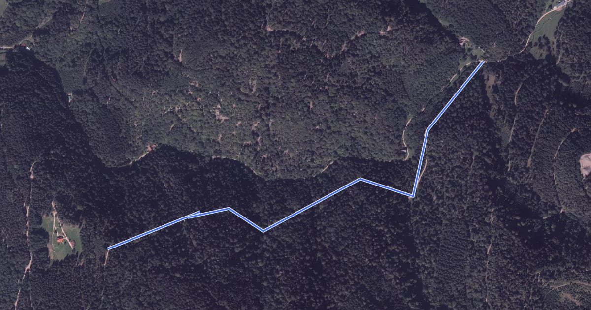 Маршрут Kilpachtal Herrengartenweg - Saulache на спутниковом снимке