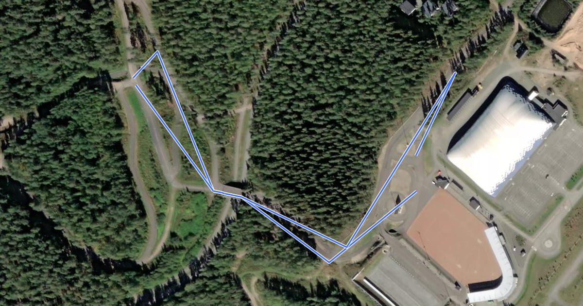 Маршрут Kilpalatu 2,0km на спутниковом снимке