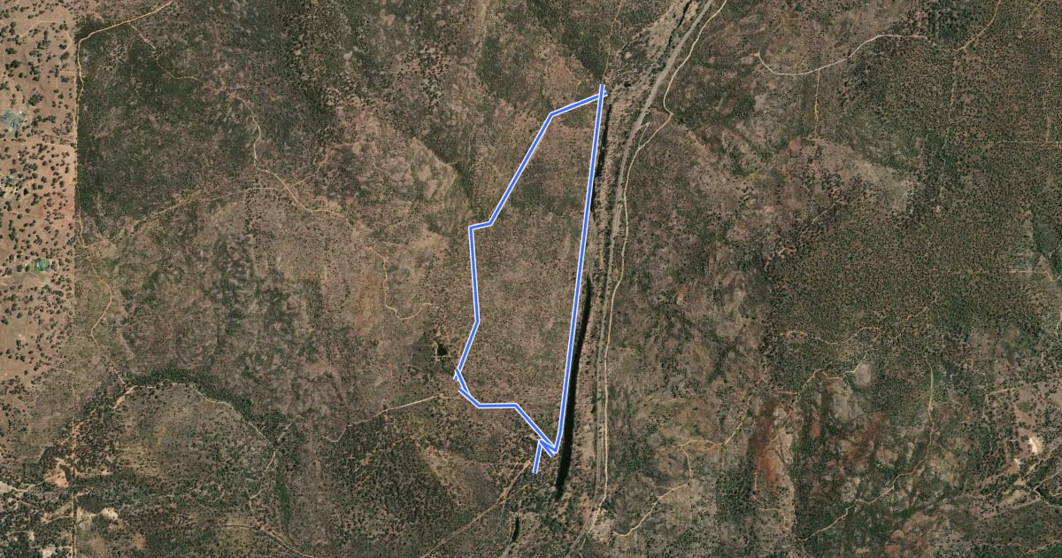 Маршрут Kingfisher Trail на спутниковом снимке
