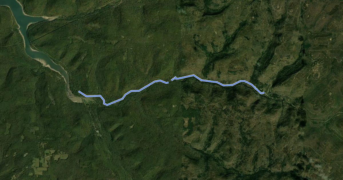 Маршрут Kinzua Valley Trail на спутниковом снимке