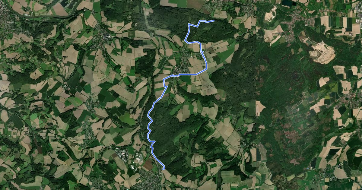 Маршрут Kirchbergweg на спутниковом снимке