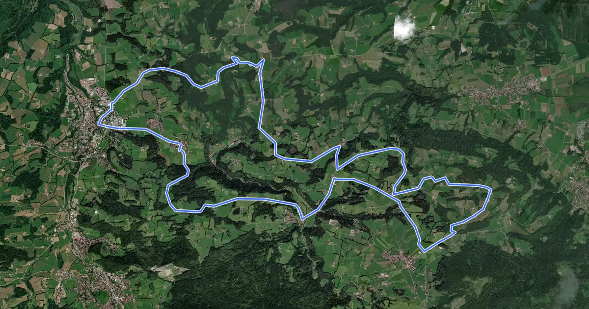 Маршрут Kircherl Tour на спутниковом снимке