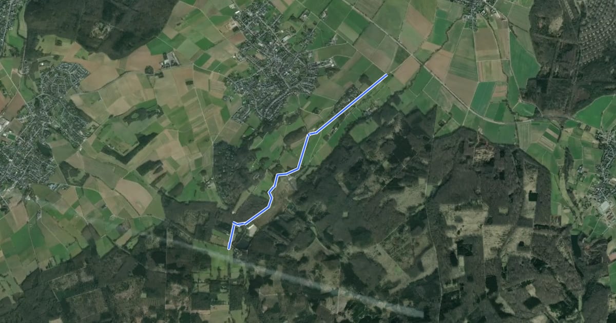Маршрут Kirchheim (73) - Steinbachtalsperre (89) на спутниковом снимке