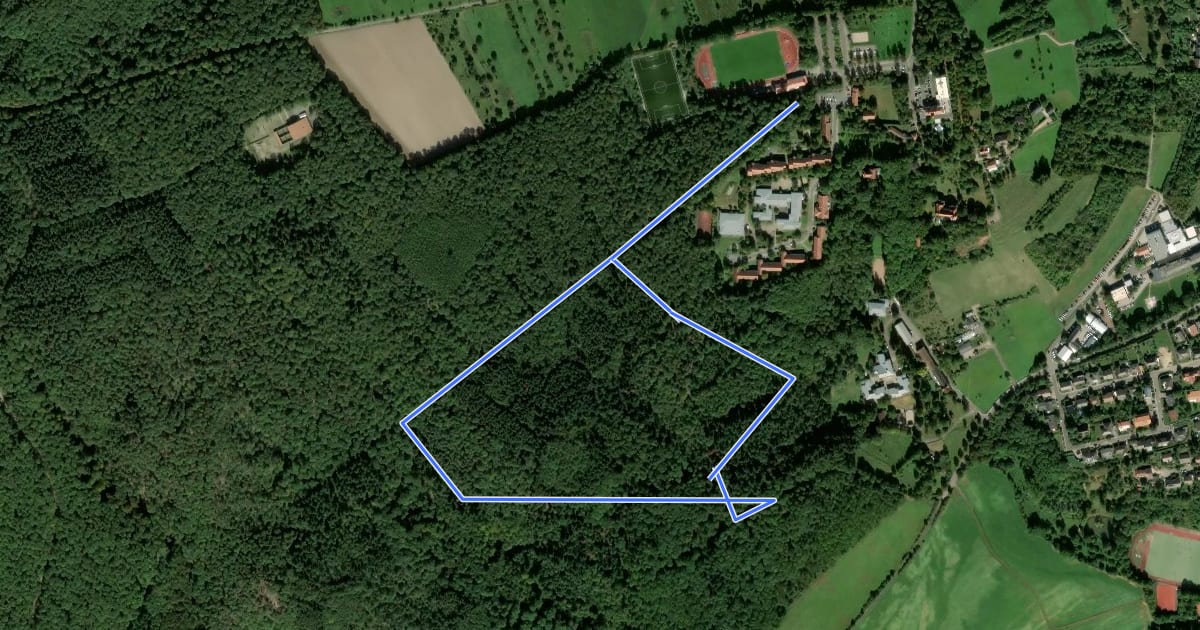Маршрут Kirchheim-Bolanden Rundwanderweg Nr. 1 на спутниковом снимке