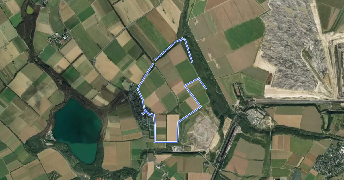 Маршрут Kirchspiel Walkingweg на спутниковом снимке