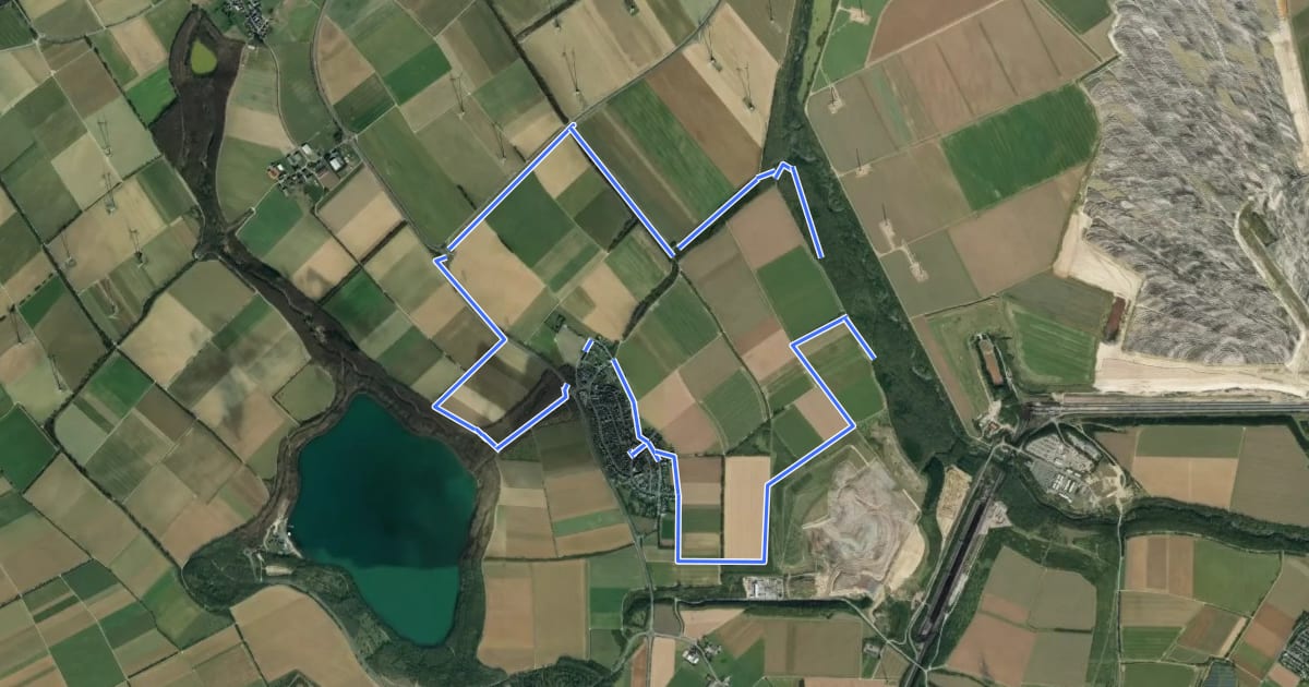 Маршрут Kirchspiel Wanderweg на спутниковом снимке