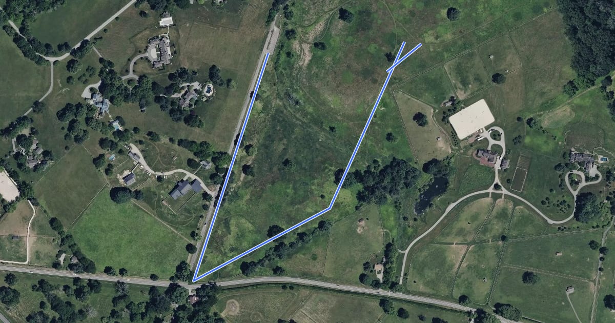 Маршрут Kirkwood - Massey Run Loop на спутниковом снимке