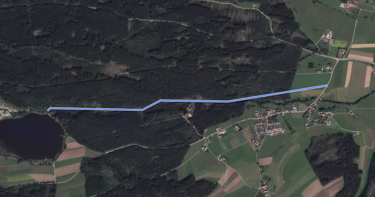 Маршрут Kirnbergsee Staumauer - Pulz на спутниковом снимке