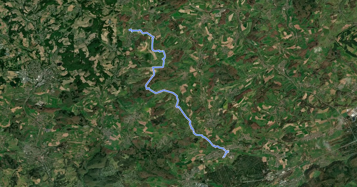 Маршрут Kirschroute на спутниковом снимке