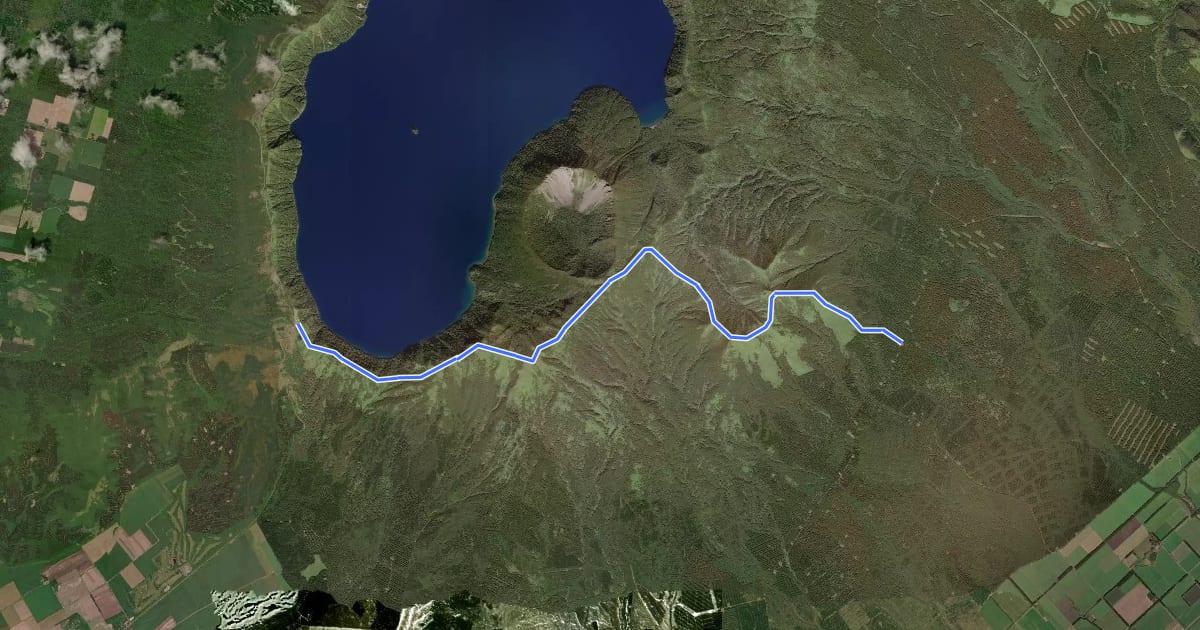 Маршрут Kitanemuro Ranch Way - section 5 на спутниковом снимке