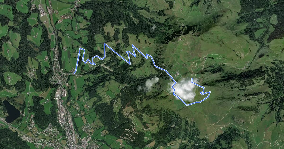 Маршрут Kitzbüheler Horn на спутниковом снимке