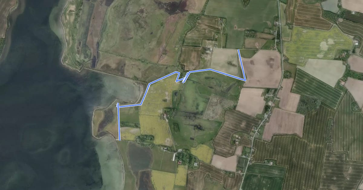 Маршрут Klæsø Natursti на спутниковом снимке