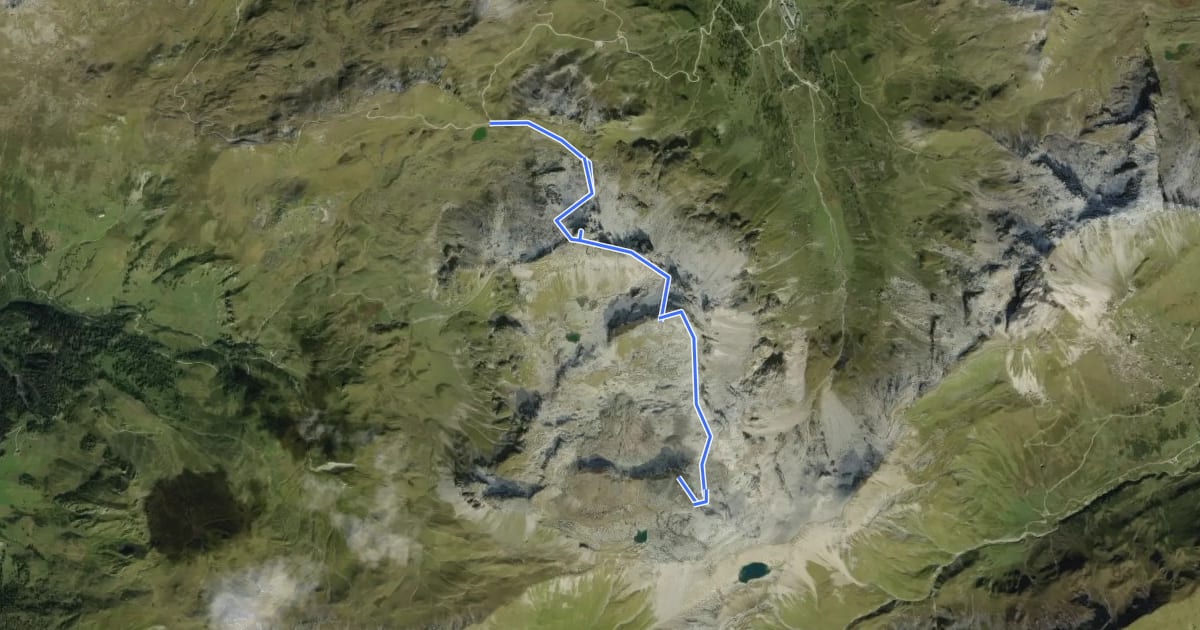 Маршрут Klammjoch - Tarntalerköpfe - Lizumer Sonnenspitze - Geier на спутниковом снимке