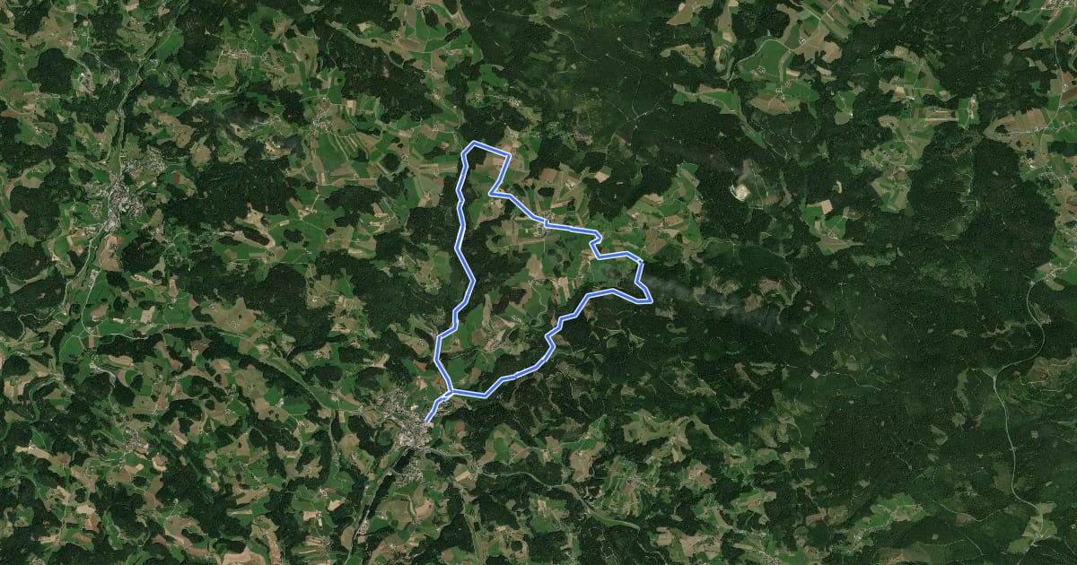 Маршрут Klammleiten-Rundweg Nr. 7 на спутниковом снимке