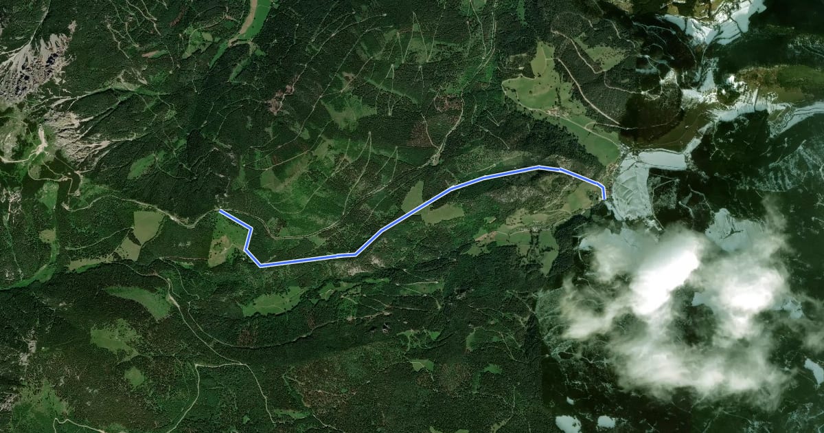 Маршрут Klammweg на спутниковом снимке
