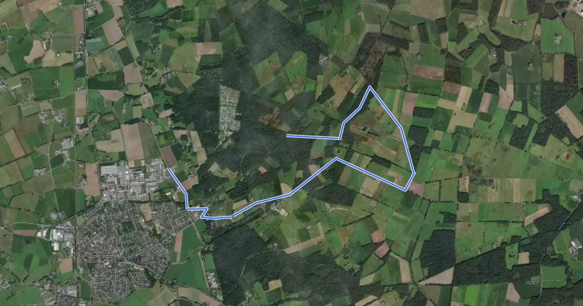 Маршрут Klausenhof Rundweg A4 на спутниковом снимке