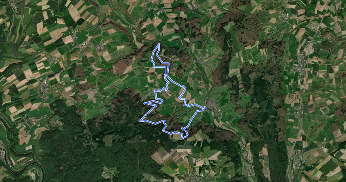 Маршрут Klausnerweg на спутниковом снимке