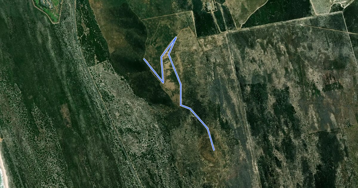 Маршрут Kleinberg Trail на спутниковом снимке