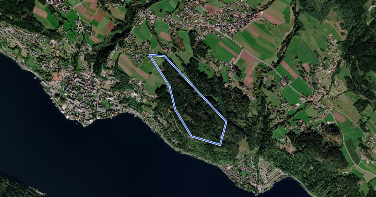 Маршрут Kleindombra-Zwergensee-Klieberteich-Kleindombra на спутниковом снимке