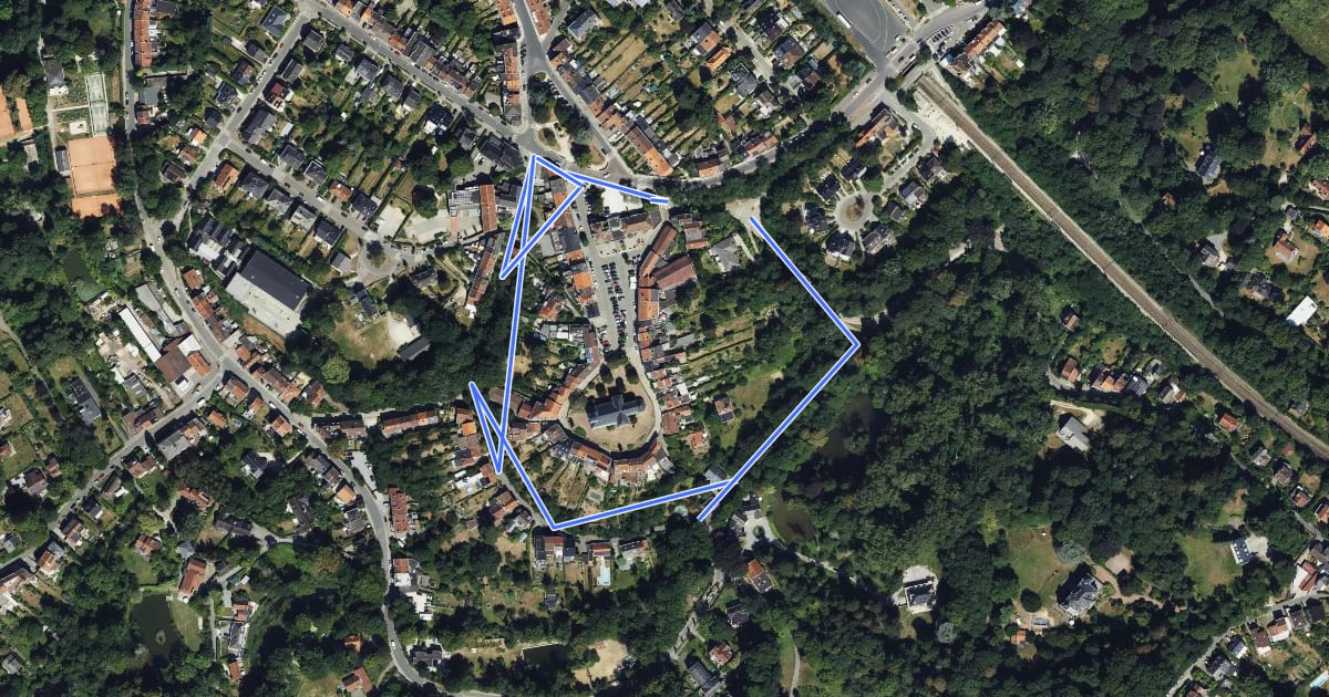 Маршрут Kleine Beeweg на спутниковом снимке