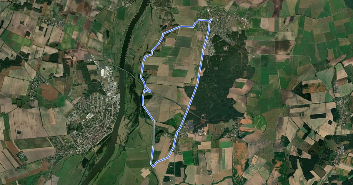 Маршрут Kleine Bismarckrunde на спутниковом снимке