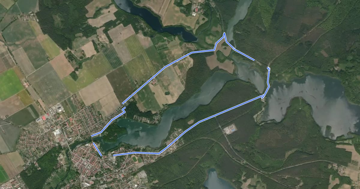 Маршрут Kleine Seen-Tour на спутниковом снимке