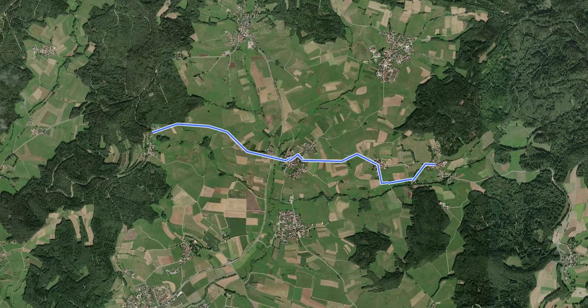 Маршрут Kleiner Ahorntal Rundweg на спутниковом снимке