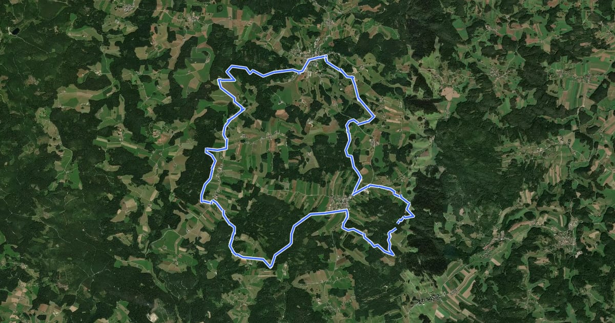 Маршрут Kleiner Bärentrail на спутниковом снимке