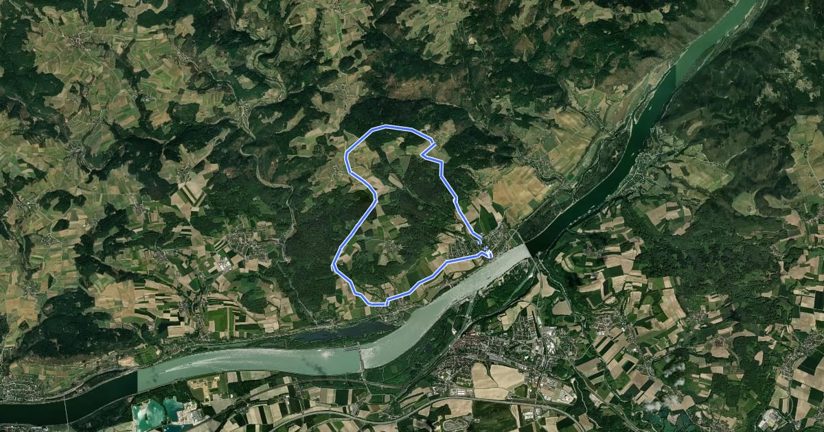 Маршрут Kleiner Emmersdorfer Rundwanderweg на спутниковом снимке