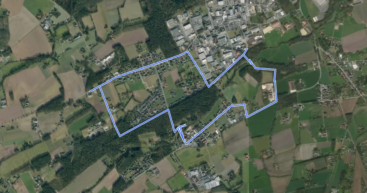 Маршрут Kleiner Heiligenhäuschen Rundweg Liemke на спутниковом снимке