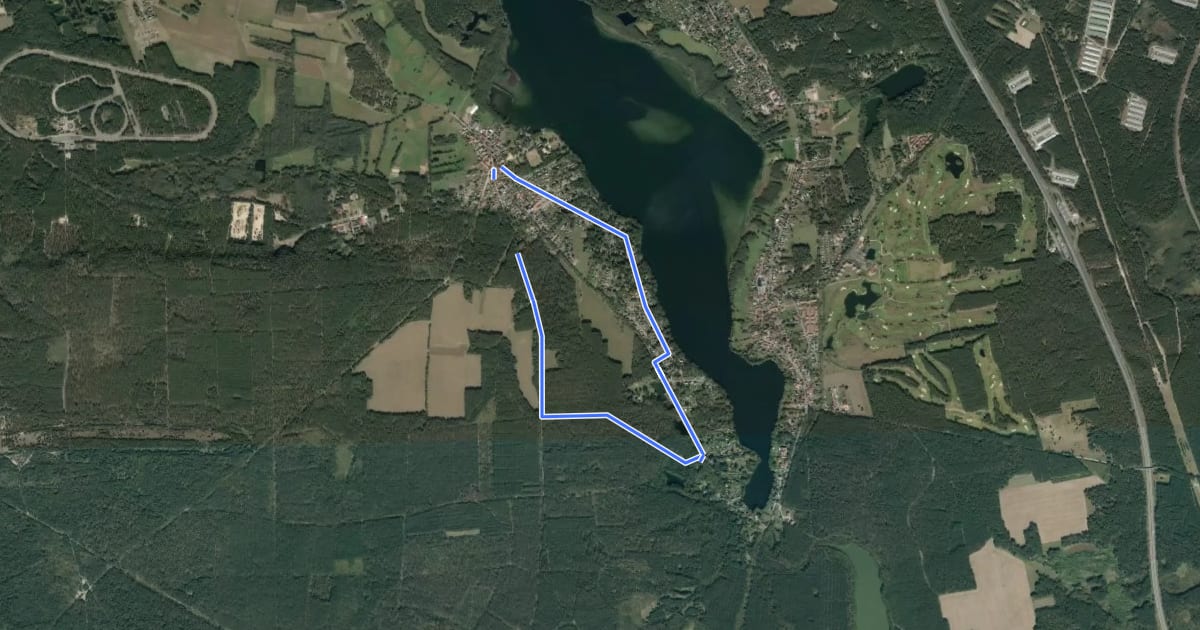 Маршрут Kleiner Rundweg на спутниковом снимке