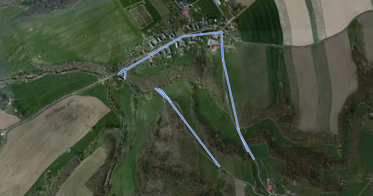 Маршрут Kleiner Rundweg Lichtenstein на спутниковом снимке