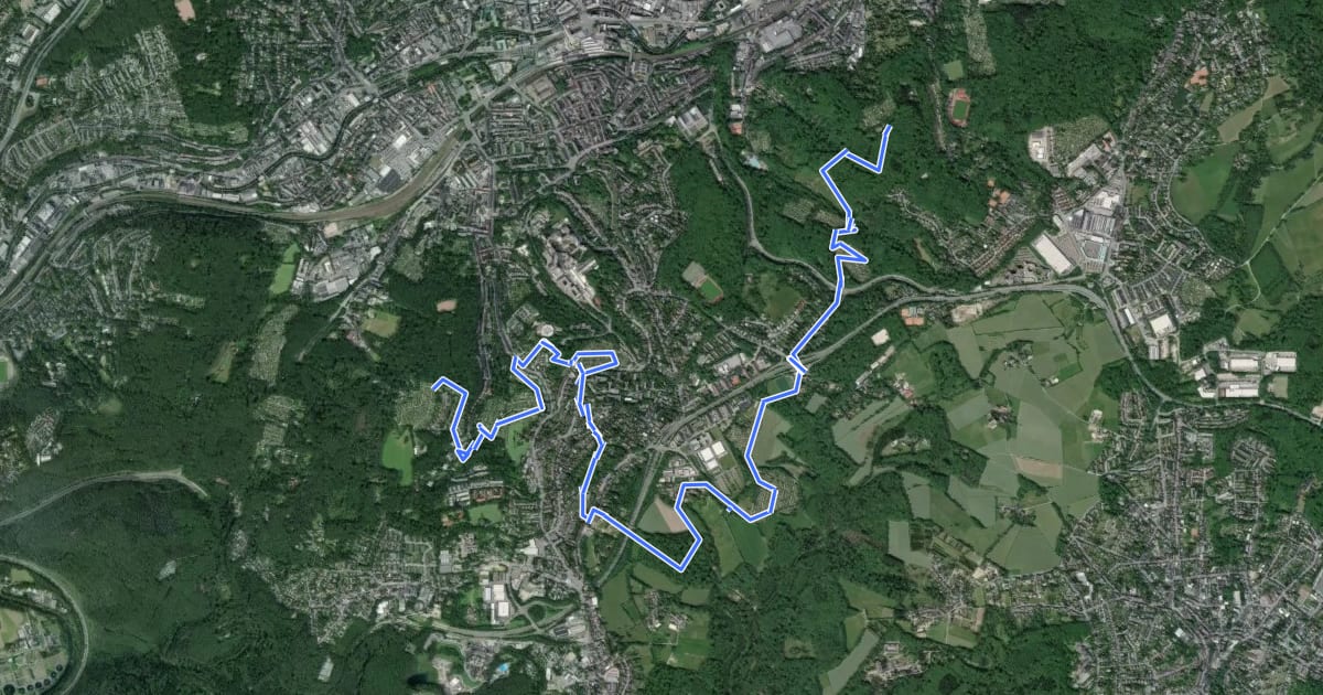 Маршрут Kleingarten-Verbindungsweg Südhang (K-Weg Teil 5) на спутниковом снимке
