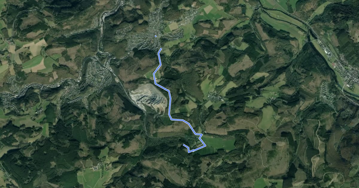 Маршрут Kleinhammer Rundweg A2 на спутниковом снимке