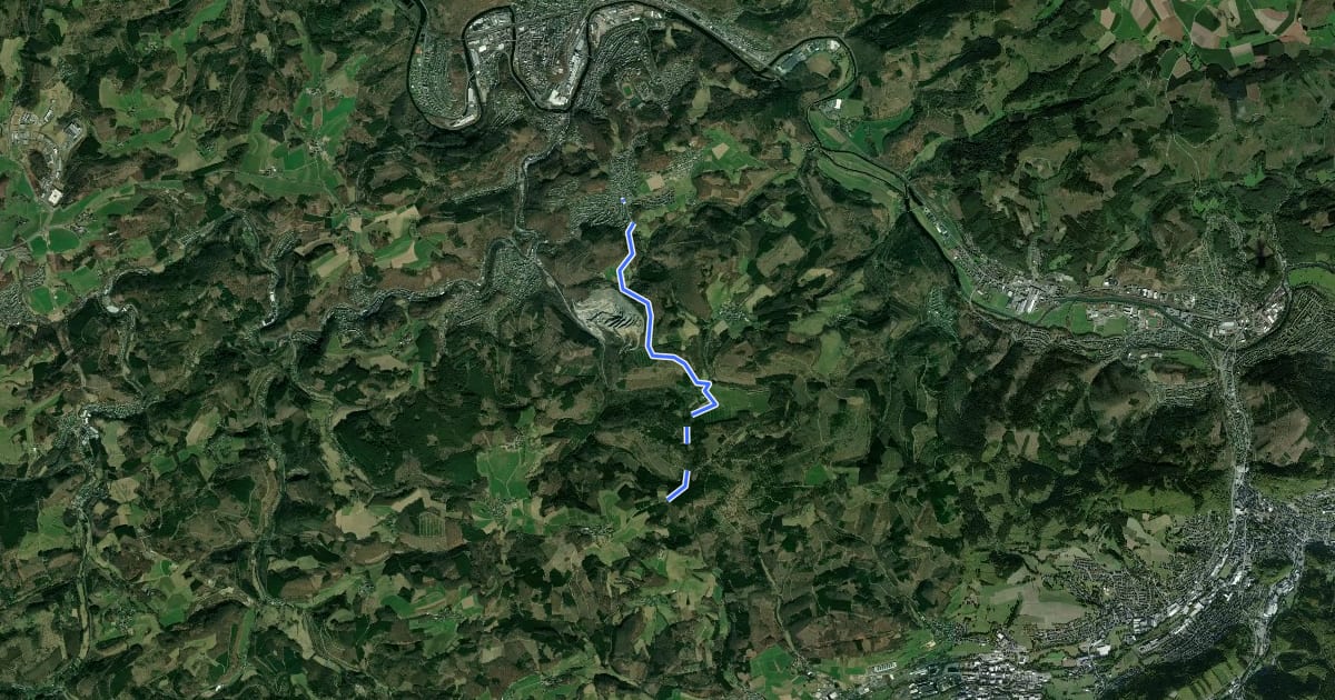 Маршрут Kleinhammer Rundweg Vollquadrat на спутниковом снимке