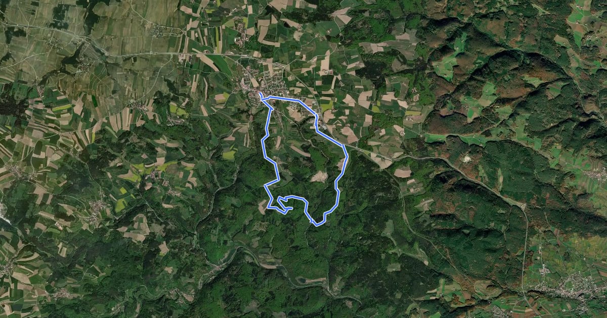 Маршрут Kleinkühbergweg Wanderweg (42) на спутниковом снимке