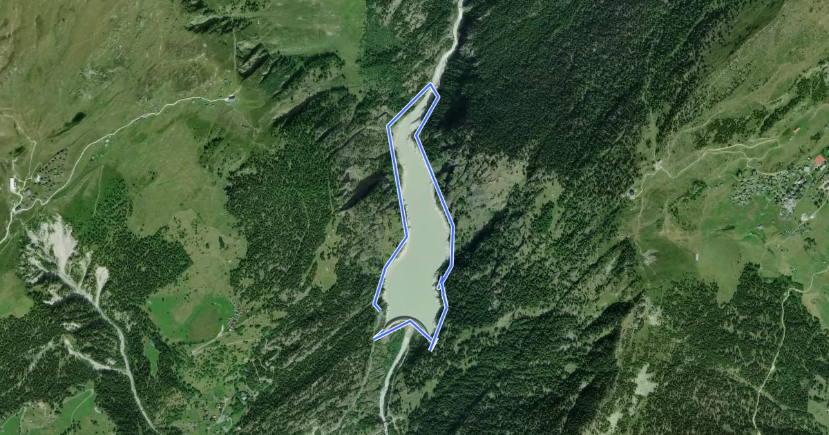 Маршрут Klettersteig Aletsch на спутниковом снимке
