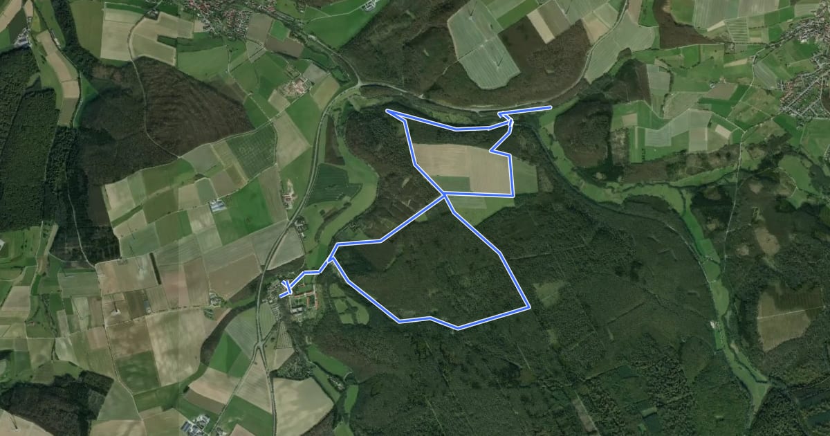 Маршрут KlimaErlebnisRoute 5: Kloster Dalheim на спутниковом снимке