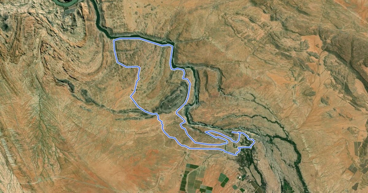 Маршрут Klipspringer Hiking Trail на спутниковом снимке