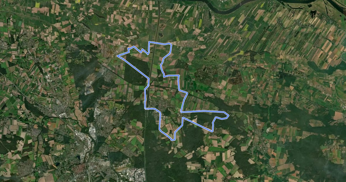 Маршрут Klosteramts-Tour на спутниковом снимке