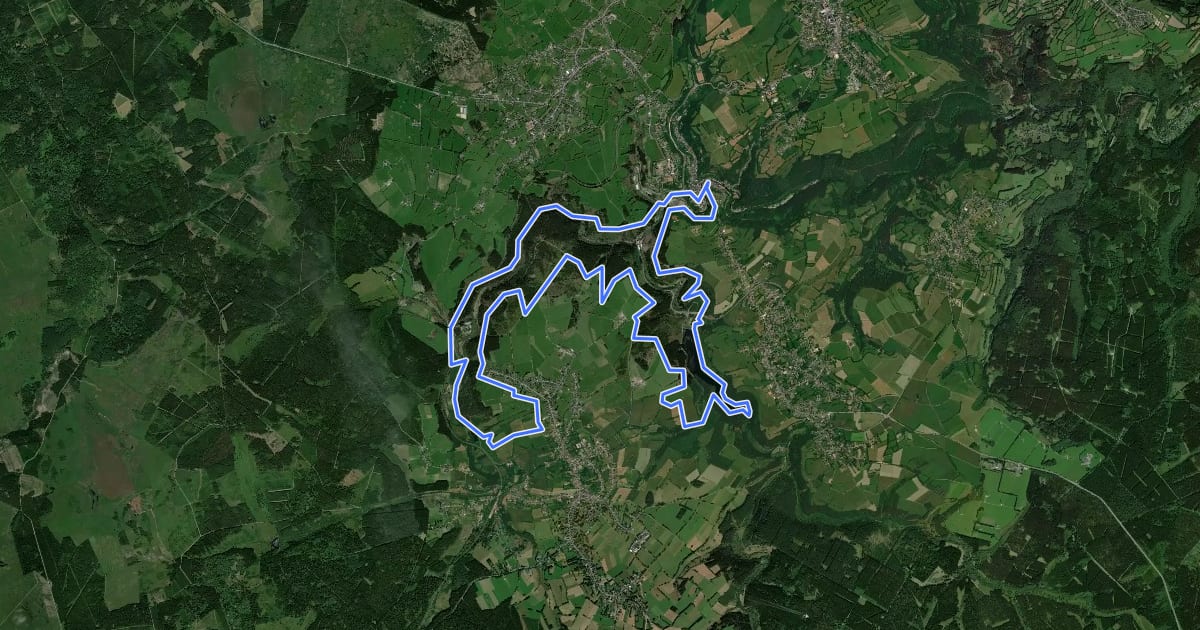 Маршрут Klosterroute на спутниковом снимке