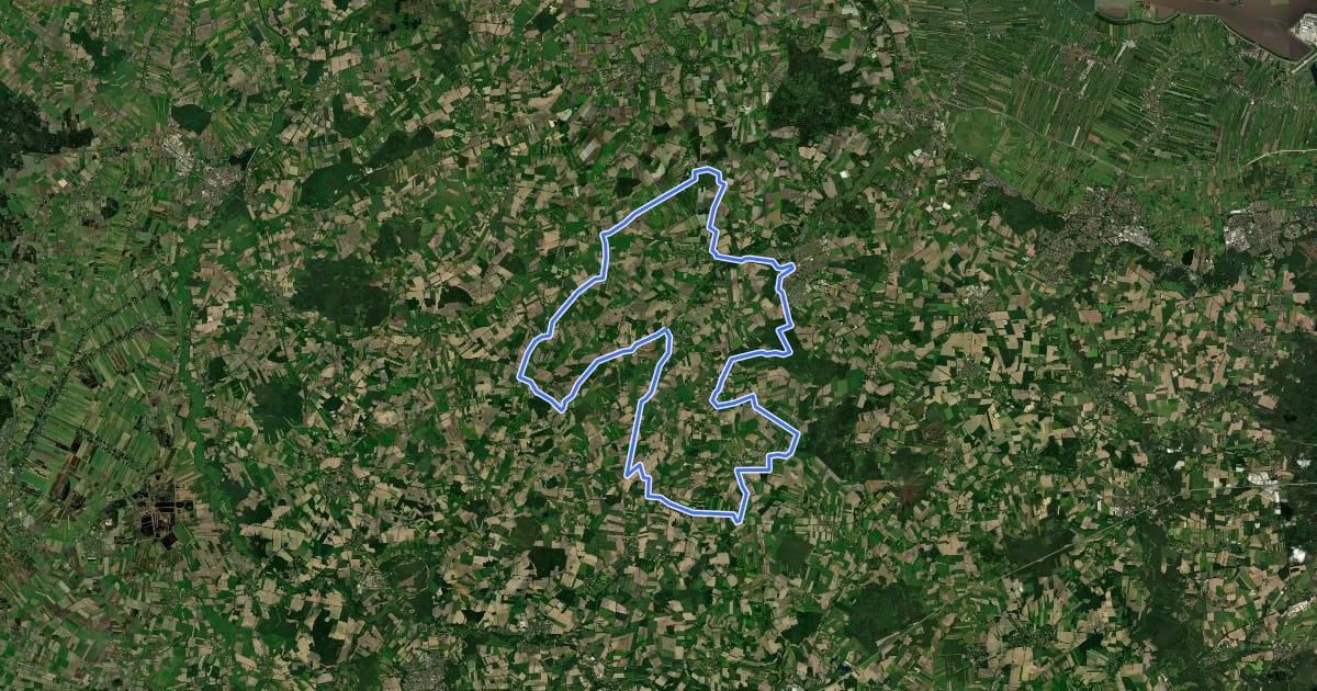 Маршрут Klosterroute на спутниковом снимке