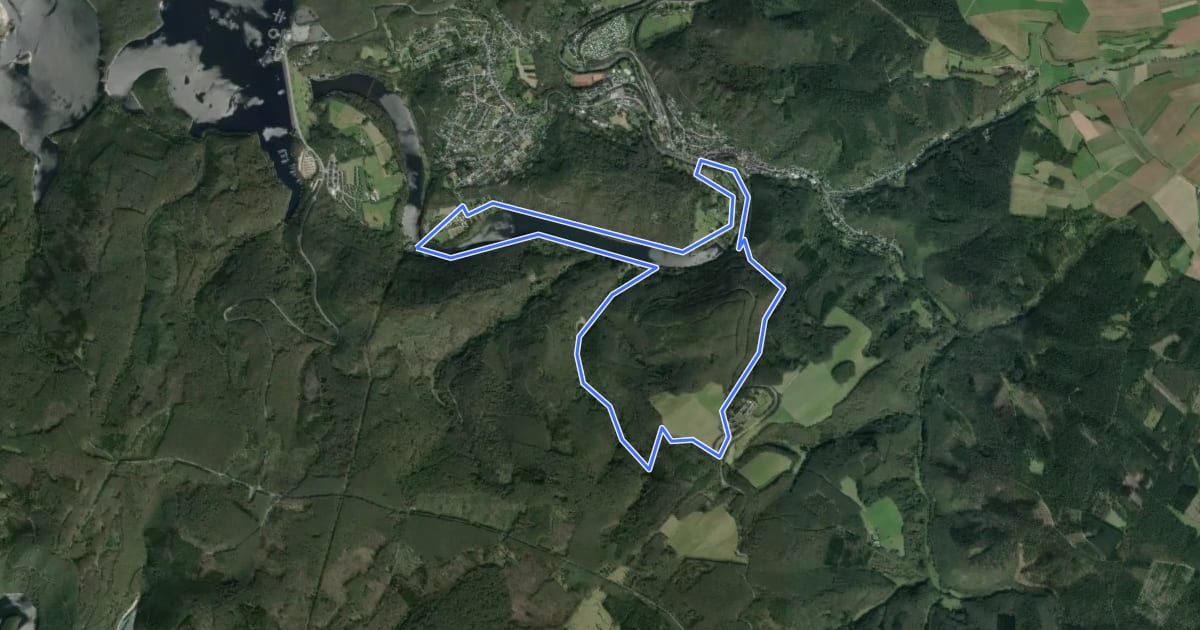 Маршрут Klosterrunde на спутниковом снимке