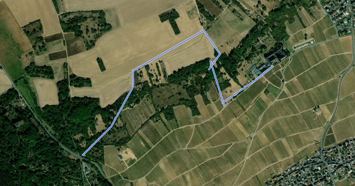Маршрут Klosterrundweg на спутниковом снимке